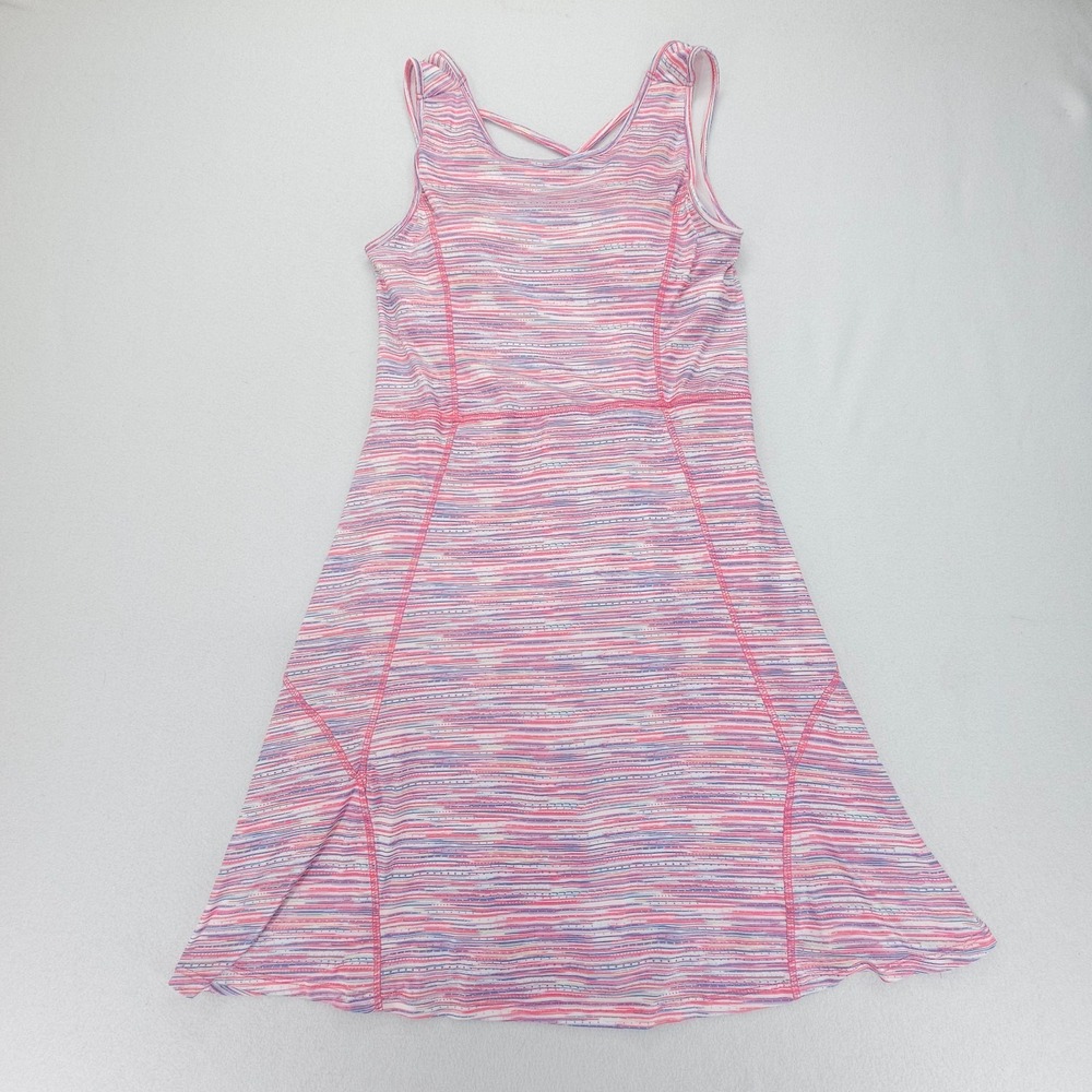 Zelos Athletic Dress Womens Small Pink Striped Built In Shorts Pickleball Tennis
